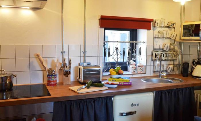 Stylish kitchen in Grain Store.